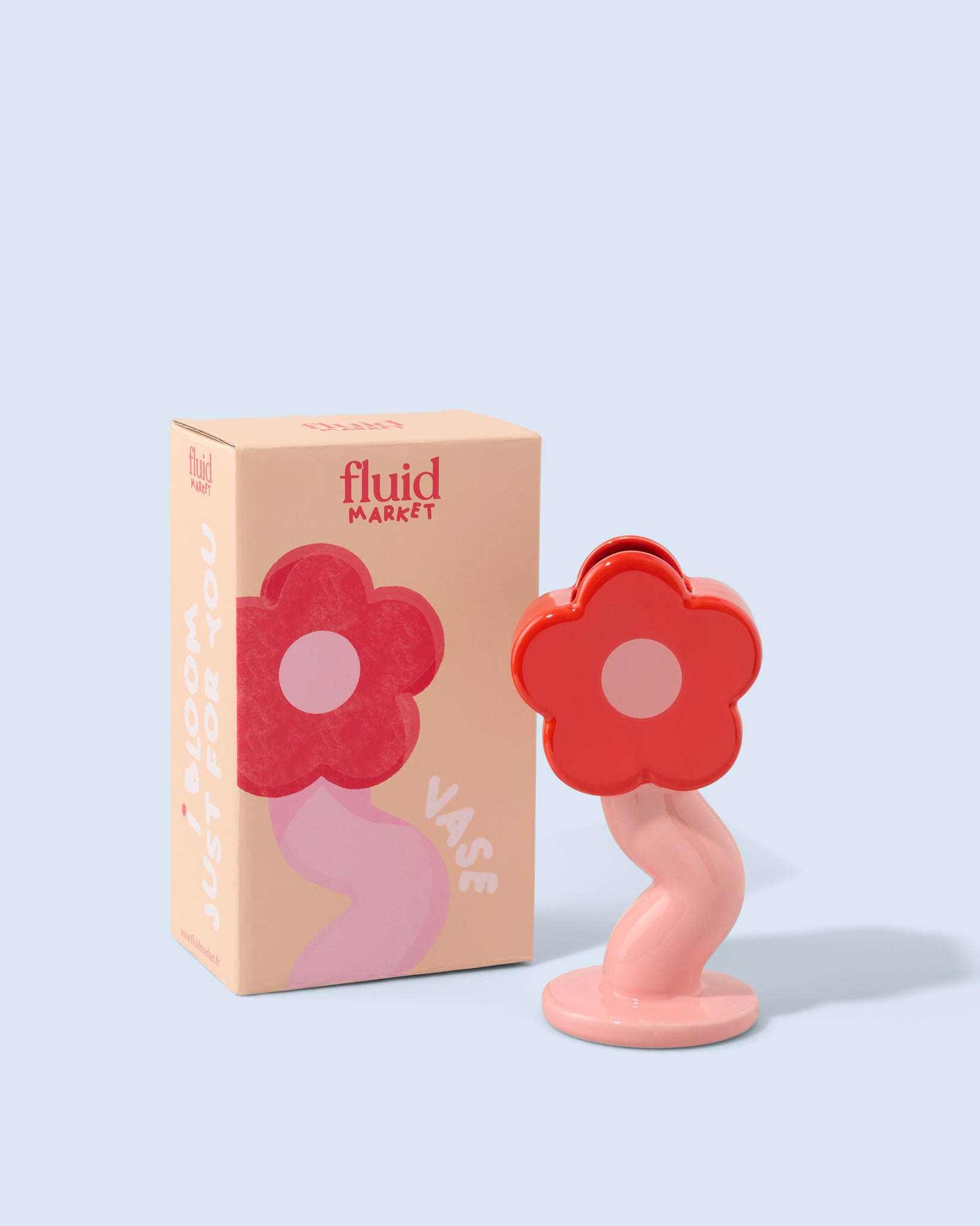 Vase Fleur Curve