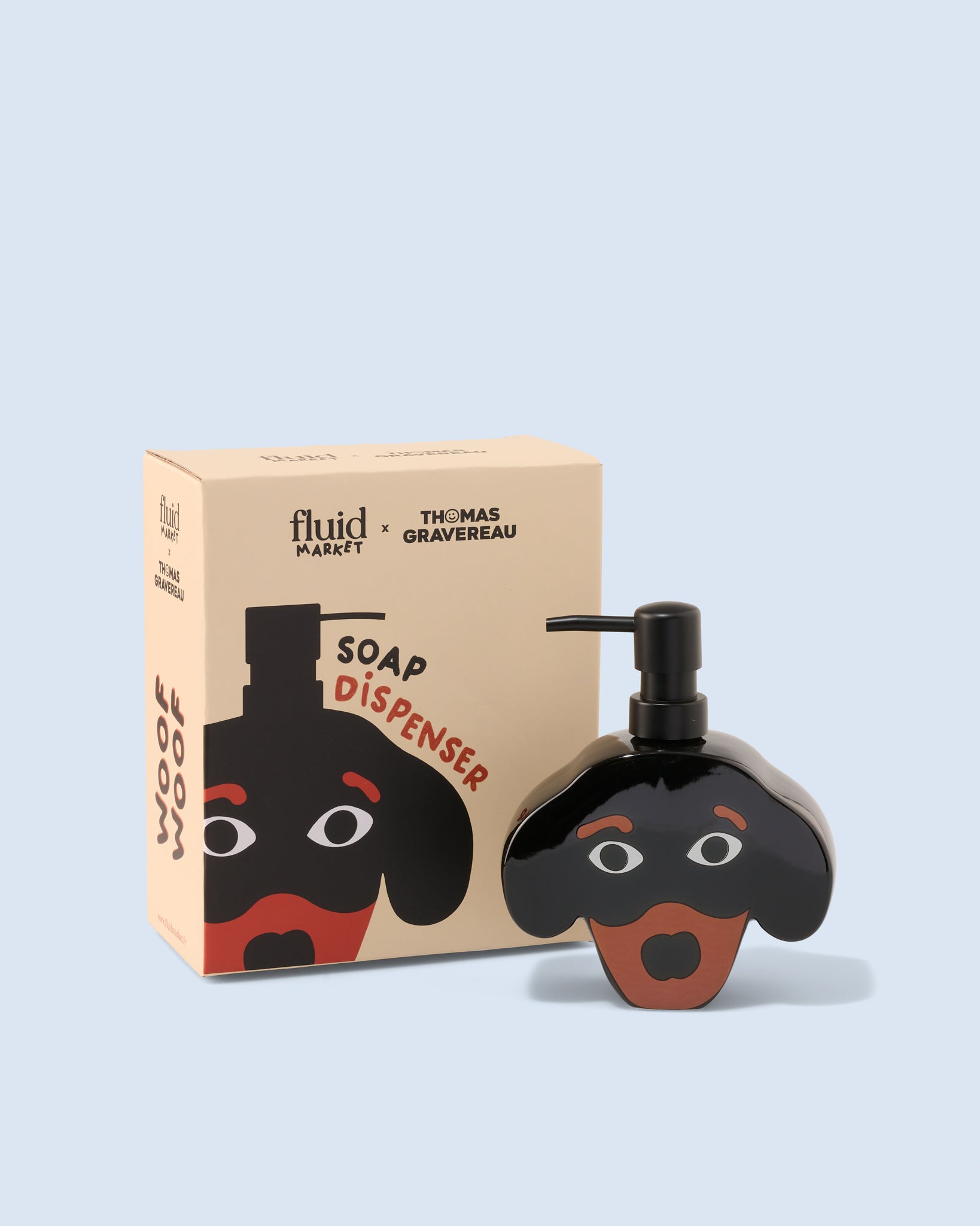 Dachshund soap dispenser (Fluid Market x Thomas Gravereau)