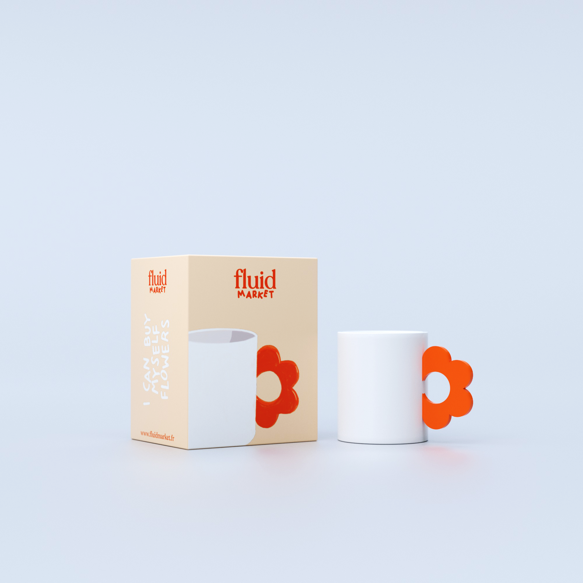 Mug Flower orange